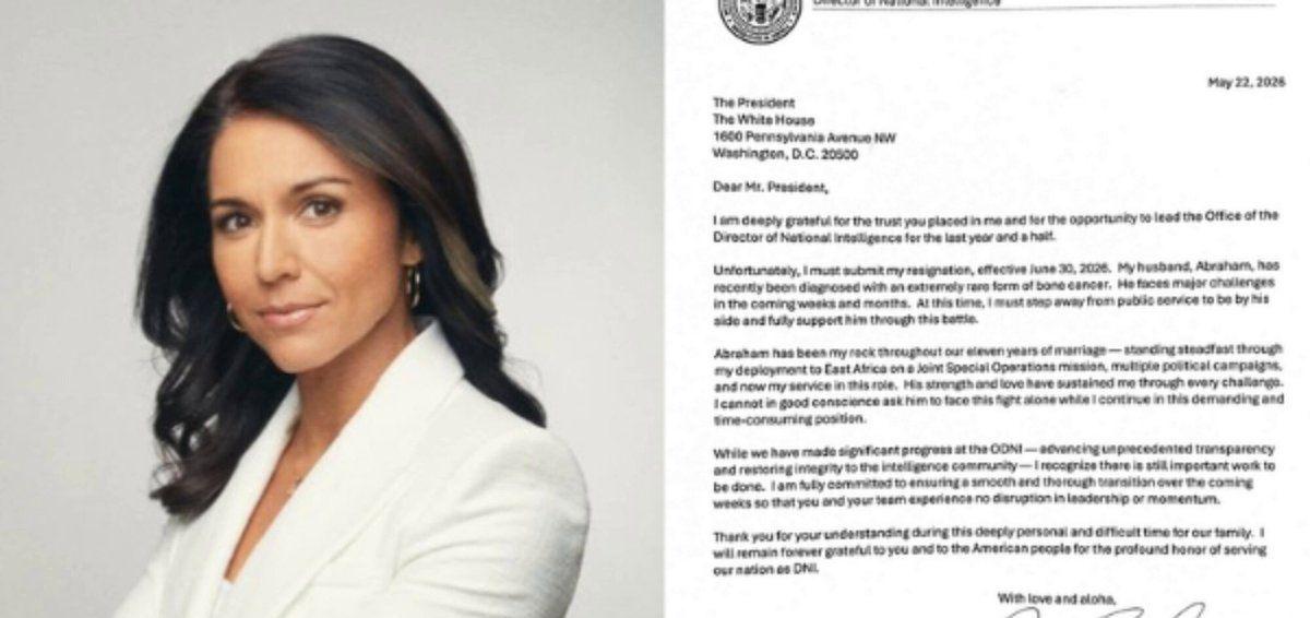 Tulsi Gabbard steps down as Director of National Intelligence