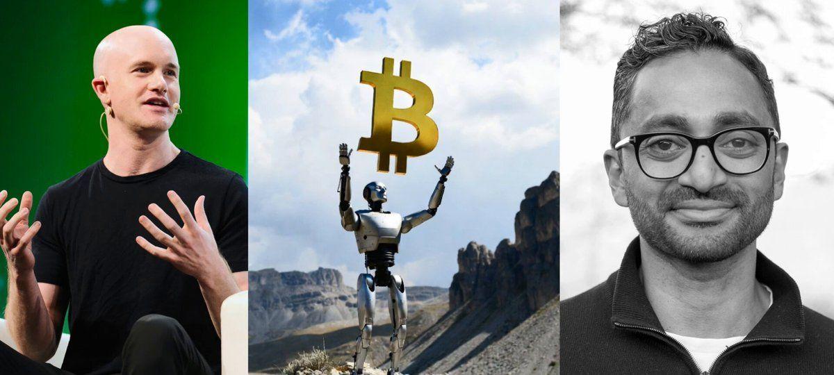 Coinbase CEO Fires Back At Chamath On Bitcoin Mining And AI