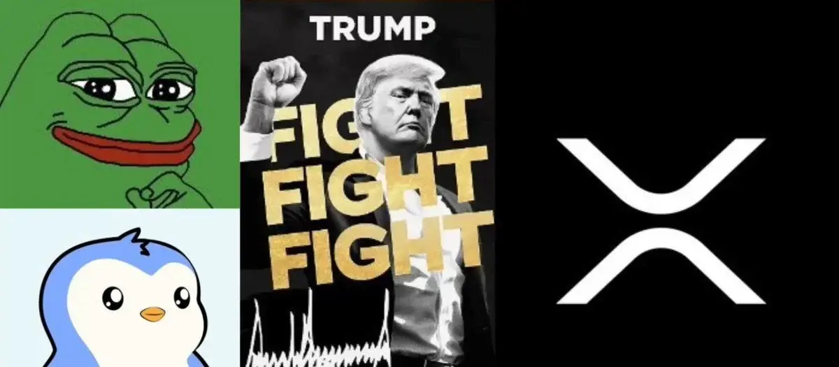 PENGU, PEPE, XRP & TRUMP feature in the top weekly gainers list