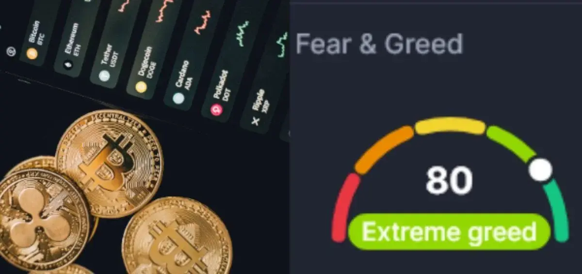 Crypto sentiment has tipped into extreme greed...