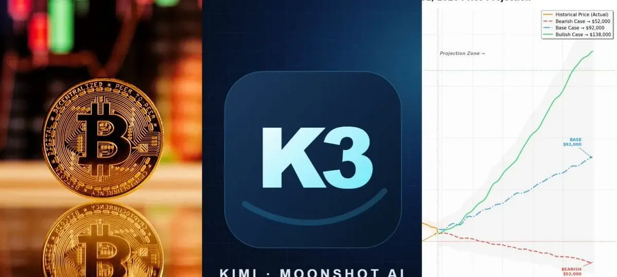 Moonshot AI's Kimi K3 Sees Bitcoin Climbing To $92000 This Year